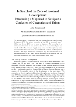In Search of the Zone of Proximal Development