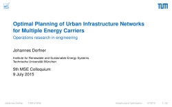 Optimal Planning of Urban Infrastructure Networks for