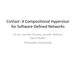 CoVisor: A Compositional Hypervisor for Software