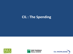 CIL : The Spending - Local Government Association