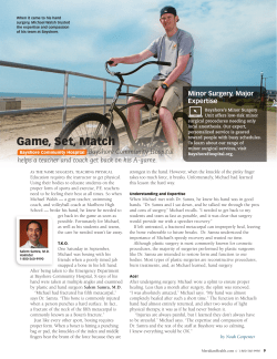 Game, Set, Match - Bayshore Community Hospital