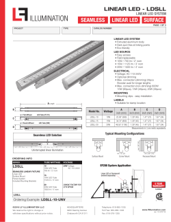 linear led seamless surface