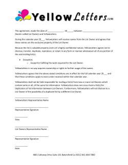 herein called List Owner