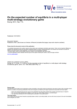 On the expected number of equilibria in a multi-player multi