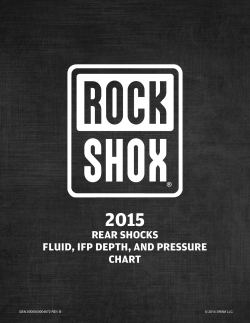 rear shocks fluid, ifp depth, and pressure chart