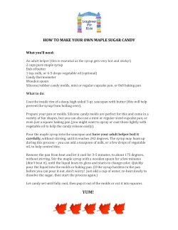 HOW TO MAKE YOUR OWN MAPLE SUGAR CANDY