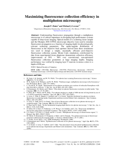 Maximizing fluorescence collection efficiency in