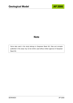 Geological Model AP 2000 Note