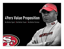 49ers Value Proposition