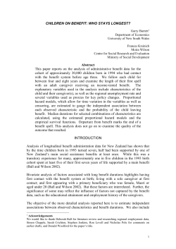 Draft &ndash; Introduction, theory and Data sections of full report