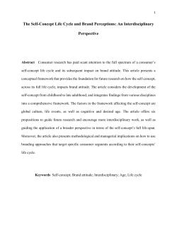 The Self-Concept Life Cycle and Brand Perceptions