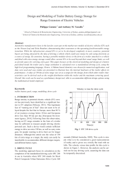 Design and Modeling of Trailer Battery Energy Storage