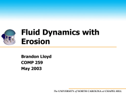 Sediment Transport / Final Presentation (Powerpoint)