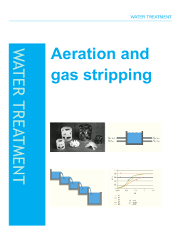 Aeration and gas stripping W ATER TREATMENT