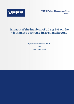 Impacts of the incident of oil rig 981 on the Vietnamese economy in