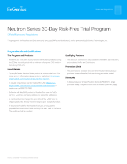 Neutron Series 30-Day Risk-Free Trial Program