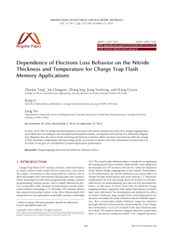 Dependence of Electrons Loss Behavior on the Nitride Thickness