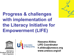 Presentation on Global LIFE programme implementation