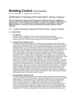 4.3.2 Zone Controller, Variable Volume, Variable Temperature (VVT