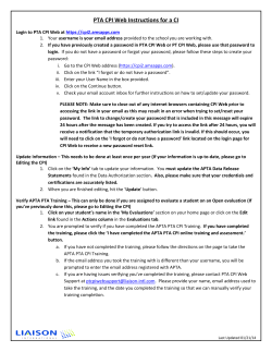 PTA CPI Web Instructions for a CI