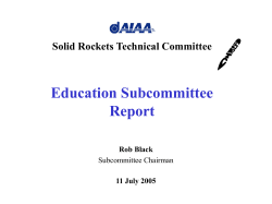 SRTC Education Subcommittee
