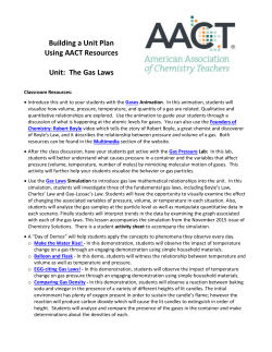 Unit: The Gas Laws