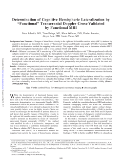 Determination of Cognitive Hemispheric