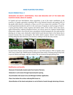 HAND PLANTERS FOR AFRICA