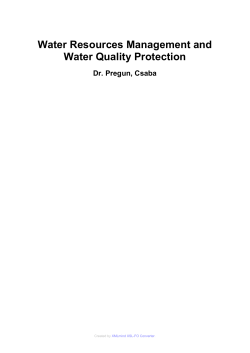 4.A basic knowledge of water resources management 1.