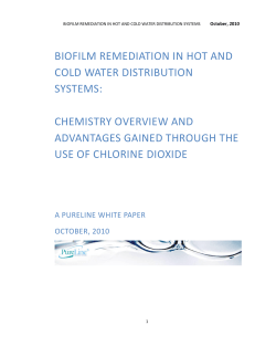 biofilm remediation in hot and cold water distribution