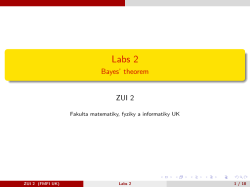 Labs 2 - Bayes` theorem