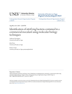 Identification of nitrifying bacteria contained in a commercial