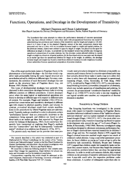 Functions, Operations, and Decalage in the Development of