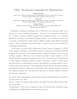 OSiL: An Instance Language for Optimization - COIN-OR