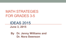 Singapore Math - Georgia Department of Education
