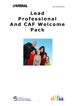 Agency Invitation to a Team around the Child/Young Person Meeting