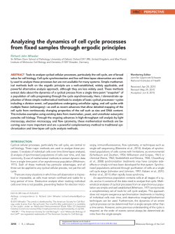 Analyzing the dynamics of cell cycle processes from fixed samples