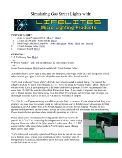 Simulating Gas Street Lights with
