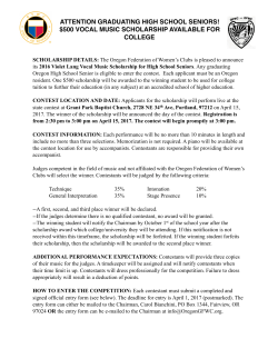 attention graduating high school seniors! $500 vocal music