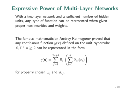 Expressive Power of Multi