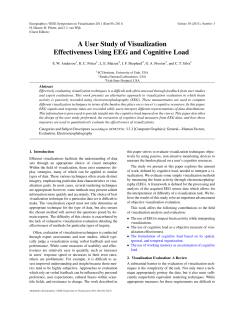A User Study of Visualization Effectiveness Using EEG and