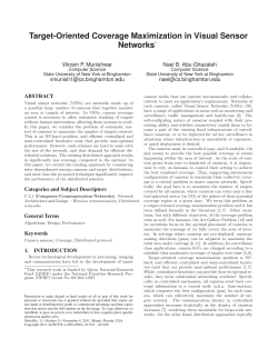 Target-Oriented Coverage Maximization in Visual Sensor Networks&lowast;