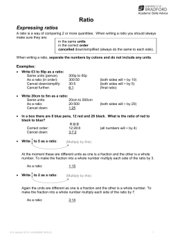 Sharing Quantities in a Given Ratio