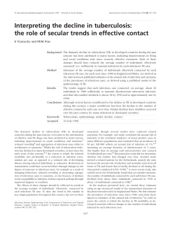 Interpreting the decline in tuberculosis: the role of