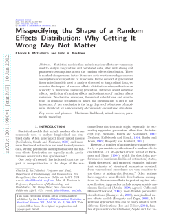 Misspecifying the Shape of a Random Effects Distribution