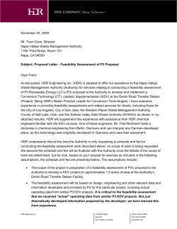 HDR Proposal - Napa County