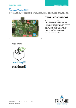 tmc4210+tmc2660 evaluatin board manual