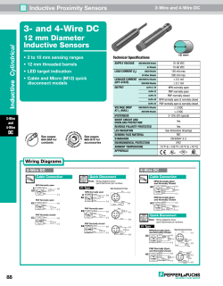 Inductive Proximity Sensors - 3 and 4