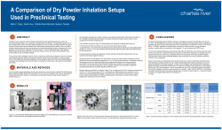 A Comparison of Dry Powder Inhalation Setups Used in Preclinical