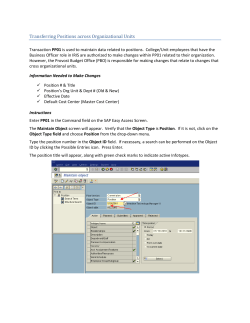 Transferring Positions across Organizational Units